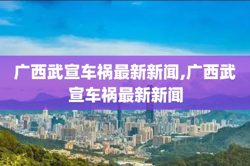 广西武宣车祸最新新闻,广西武宣车祸最新新闻