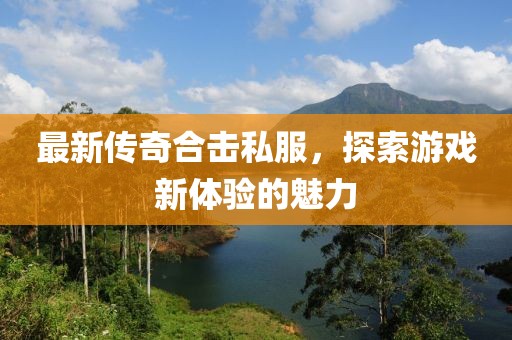 最新传奇合击私服，探索游戏新体验的魅力