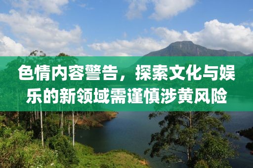 色情内容警告，探索文化与娱乐的新领域需谨慎涉黄风险