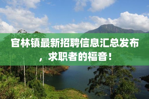 官林镇最新招聘信息汇总发布，求职者的福音！
