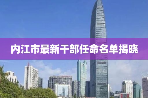 内江市最新干部任命名单揭晓