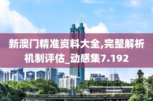新澳门精准资料大全,完整解析机制评估_动感集7.192