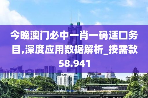 今晚澳门必中一肖一码适囗务目,深度应用数据解析_按需款58.941