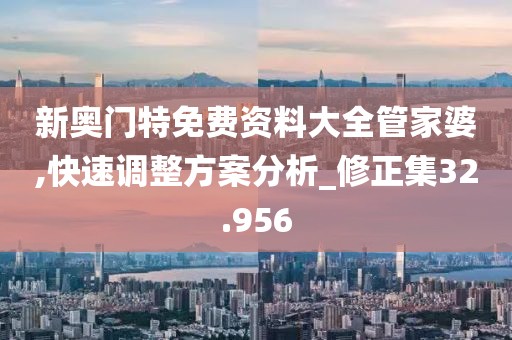新奥门特免费资料大全管家婆,快速调整方案分析_修正集32.956