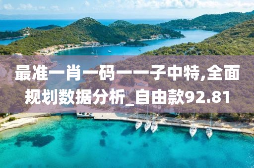 最准一肖一码一一子中特,全面规划数据分析_自由款92.81