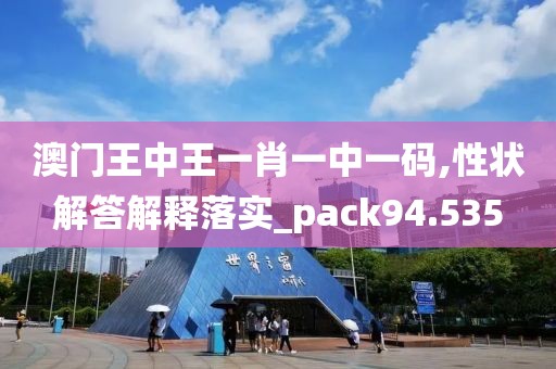 澳门王中王一肖一中一码,性状解答解释落实_pack94.535
