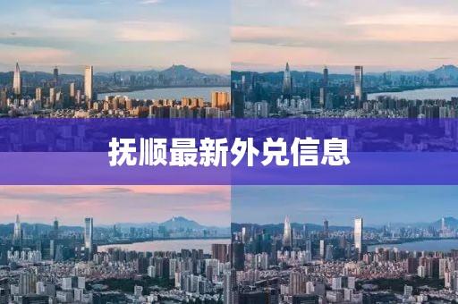 抚顺最新外兑信息