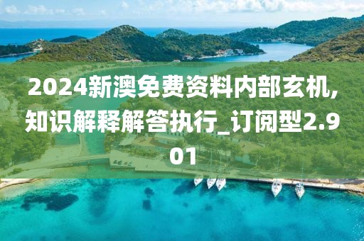 2024新澳免费资料内部玄机,知识解释解答执行_订阅型2.901