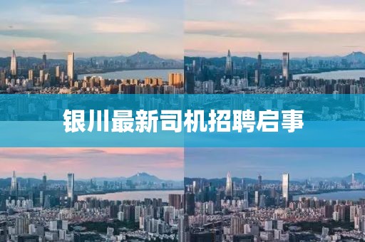 银川最新司机招聘启事