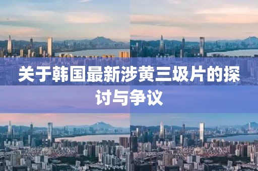 关于韩国最新涉黄三圾片的探讨与争议