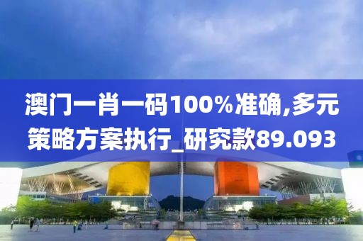 澳门一肖一码100%准确,多元策略方案执行_研究款89.093