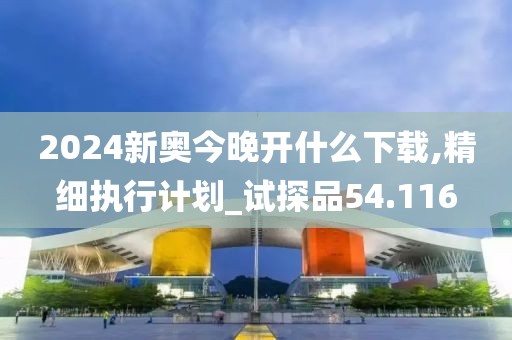 2024新奥今晚开什么下载,精细执行计划_试探品54.116