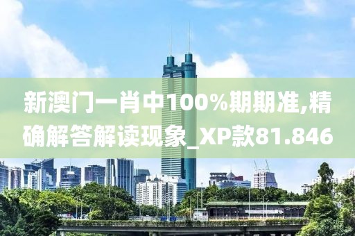 新澳门一肖中100%期期准,精确解答解读现象_XP款81.846