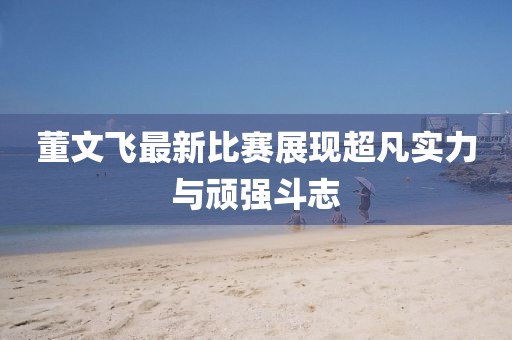 董文飞最新比赛展现超凡实力与顽强斗志
