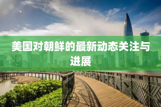 美国对朝鲜的最新动态关注与进展