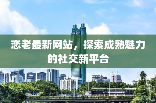 恋老最新网站，探索成熟魅力的社交新平台