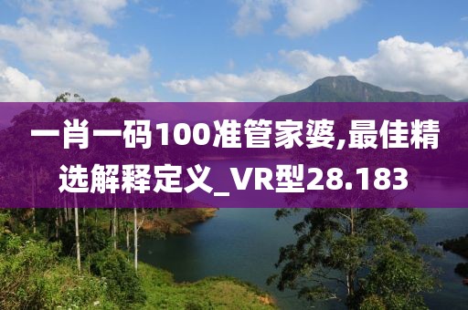 一肖一码100准管家婆,最佳精选解释定义_VR型28.183