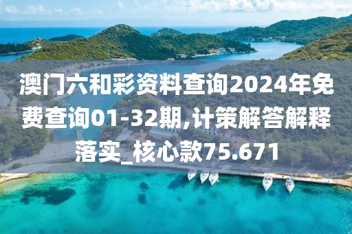 澳门六和彩资料查询2024年免费查询01-32期,计策解答解释落实_核心款75.671