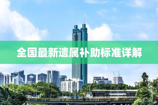 全国最新遗属补助标准详解