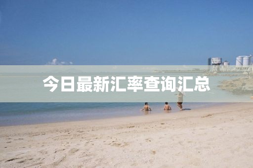 今日最新汇率查询汇总
