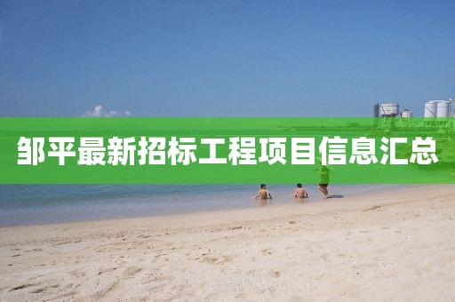 邹平最新招标工程项目信息汇总
