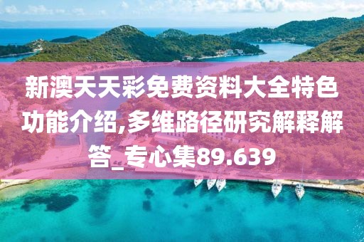 新澳天天彩免费资料大全特色功能介绍,多维路径研究解释解答_专心集89.639