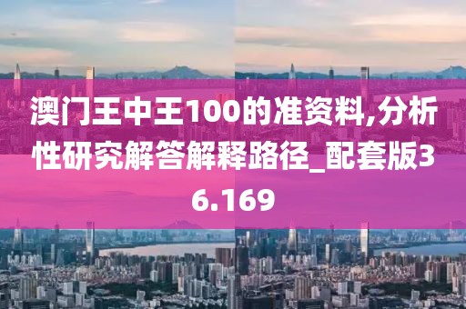 澳门王中王100的准资料,分析性研究解答解释路径_配套版36.169