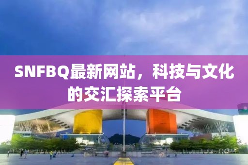 SNFBQ最新网站，科技与文化的交汇探索平台