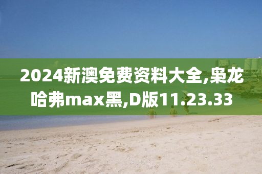 2024新澳免费资料大全,枭龙哈弗max黑,D版11.23.33