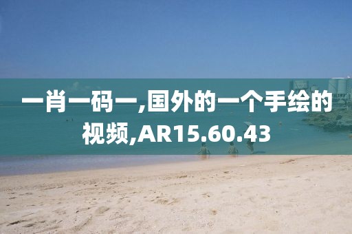 一肖一码一,国外的一个手绘的视频,AR15.60.43