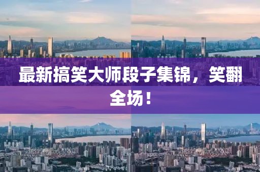 最新搞笑大师段子集锦，笑翻全场！