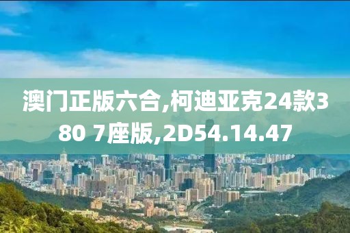 澳门正版六合,柯迪亚克24款380 7座版,2D54.14.47