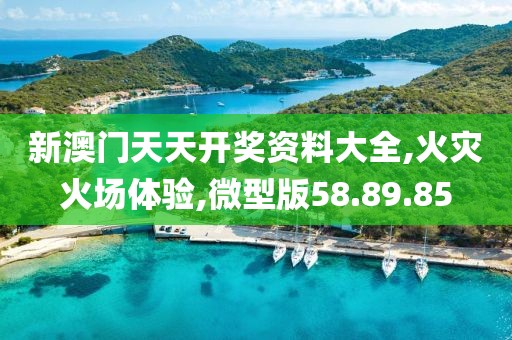 新澳门天天开奖资料大全,火灾火场体验,微型版58.89.85