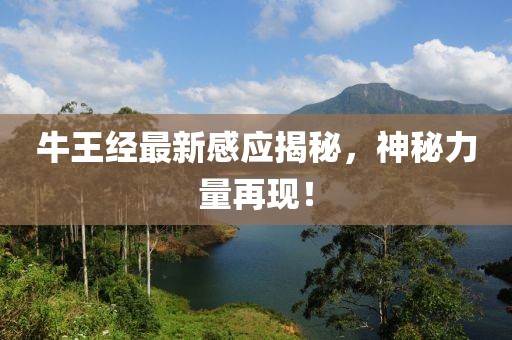 牛王经最新感应揭秘，神秘力量再现！