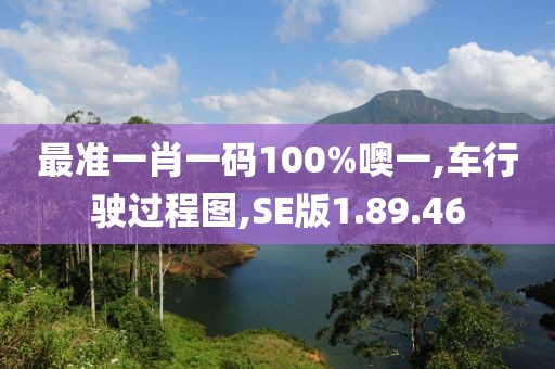 最准一肖一码100%噢一,车行驶过程图,SE版1.89.46