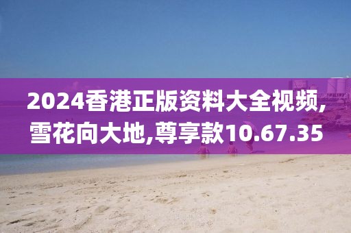 2024香港正版资料大全视频,雪花向大地,尊享款10.67.35