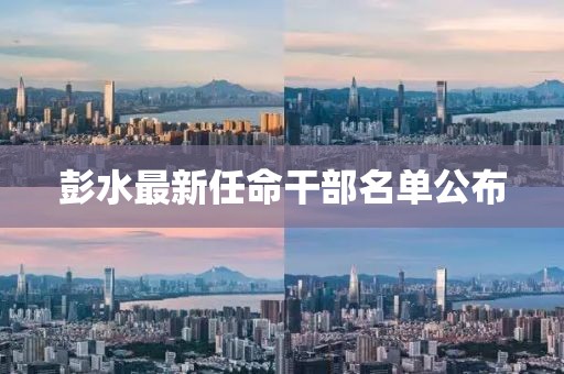 彭水最新任命干部名单公布