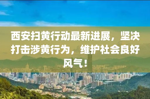 西安扫黄行动最新进展，坚决打击涉黄行为，维护社会良好风气！
