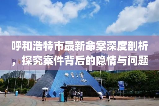呼和浩特市最新命案深度剖析，探究案件背后的隐情与问题