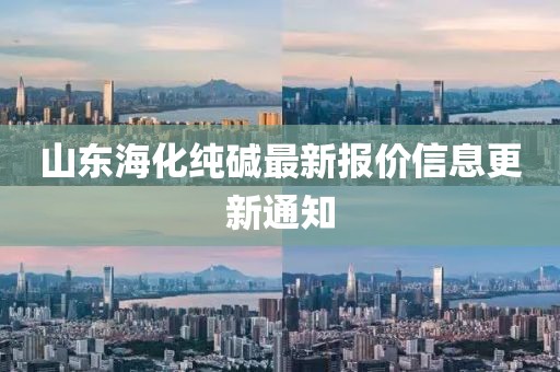 山东海化纯碱最新报价信息更新通知