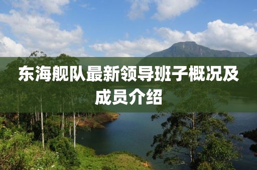 东海舰队最新领导班子概况及成员介绍