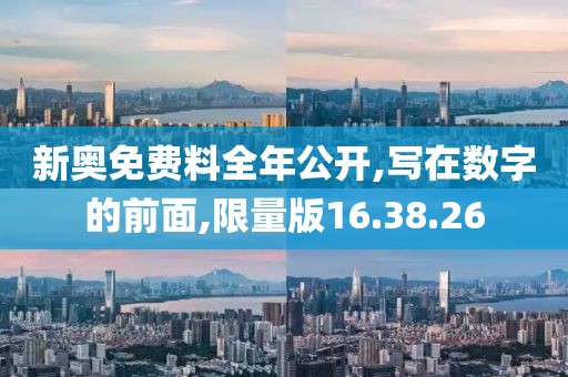 新奥免费料全年公开,写在数字的前面,限量版16.38.26
