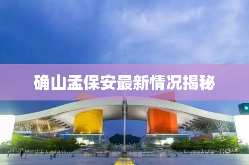 确山孟保安最新情况揭秘
