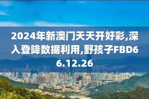 2024年新澳门天天开好彩,深入登降数据利用,野孩子FBD66.12.26