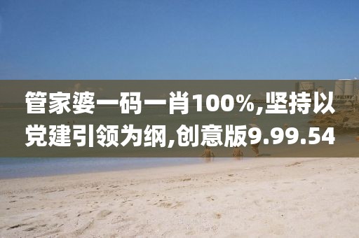 管家婆一码一肖100%,坚持以党建引领为纲,创意版9.99.54