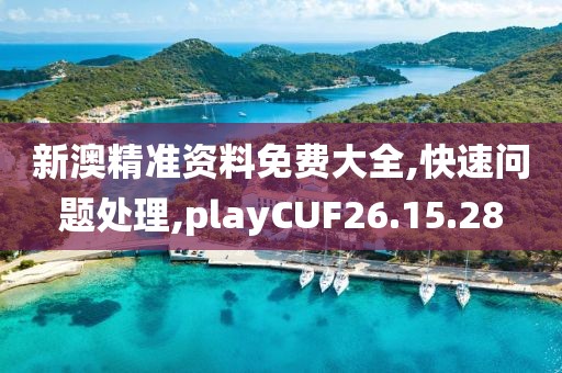 新澳精准资料免费大全,快速问题处理,playCUF26.15.28