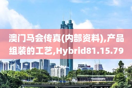 澳门马会传真(内部资料),产品组装的工艺,Hybrid81.15.79