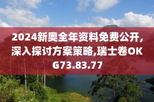 2024新奥全年资料免费公开,深入探讨方案策略,瑞士卷OKG73.83.77