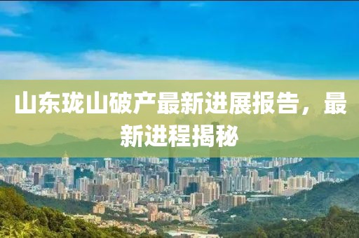 山东珑山破产最新进展报告，最新进程揭秘