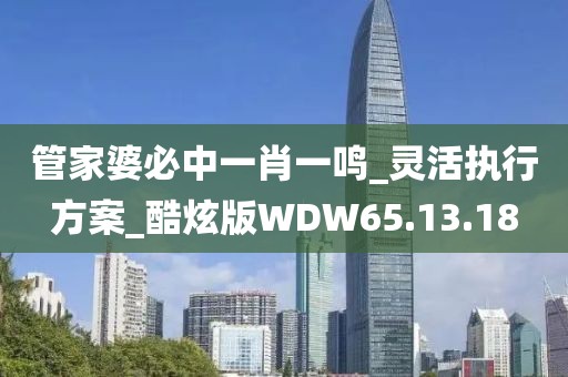 管家婆必中一肖一鸣_灵活执行方案_酷炫版WDW65.13.18